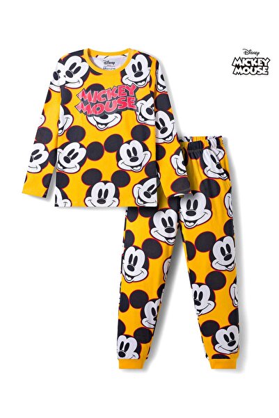 Honeyhap Single Jersey Knit Full Sleeves Co-ords Pajama Set with Mickey Mouse...