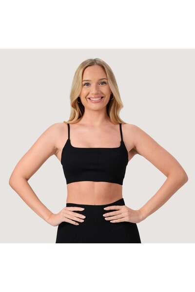 GymBeam Sutien sport fără cusături NEO Negru M