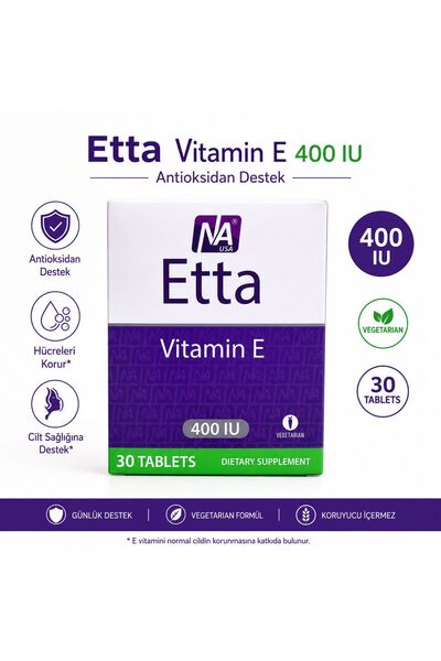 Natrol Etta Vitamin E 400 IU 30 Tablet | Antioksidan Desteği