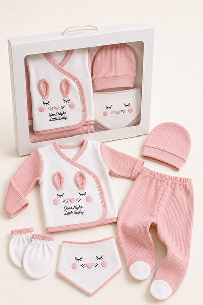 BYS BABY FASHION 5 Lİ YENİDOĞAN HASTANE ÇIKIŞ SETİ ZIBIN SETİ BEBEK HASTANE Ç...