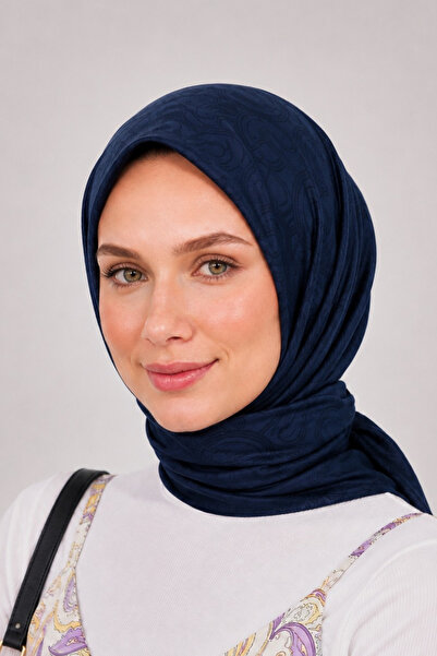 Şehr-i Şal İstanbul Women's Matte Jacquard Scarf Patterned Scarf Soft Textured Stylish and Elegant Hijab Scarf Model