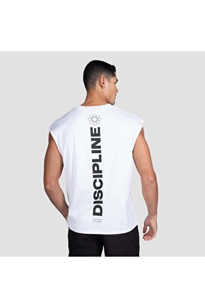 GymBeam Discipline Maiou Alb M