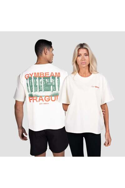 GymBeam Tricou Praga Crem L