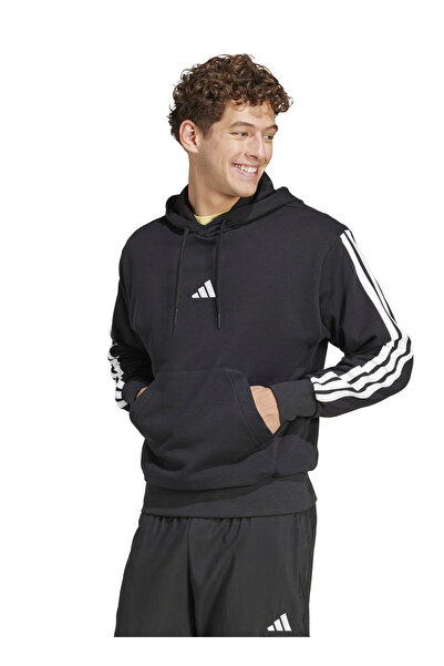 adidas Ανδρικό Φούτερ με Κουκούλα French Terry με 3 Ρίγες XL