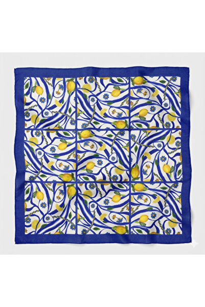 IŞIKTAŞ COLLECTİON Limon Desen Banada Fular 50*50 cm