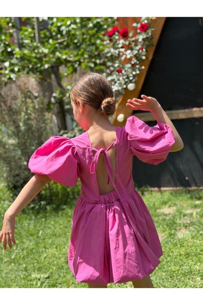 Balerinikizler Baby&Kids Balon Kollu Poplin Elbise
