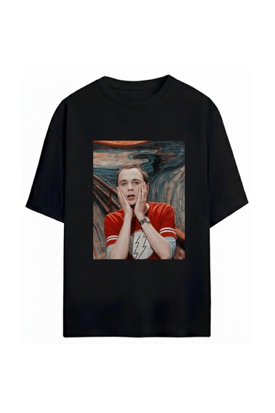 SVART WEAR Tricou unisex oversize The Big Bang Theory, 100% bumbac