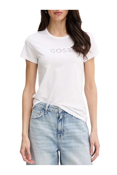 BOSS Γυναικείο Eventsa11 T-shirt Λευκό 50562055-100