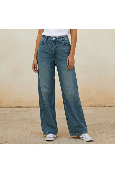 Lee Cooper Women Baggy Fit High-Rise Jeans