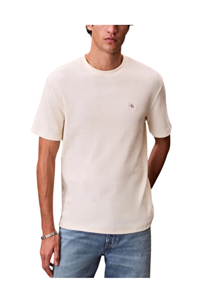 Calvin Klein Ανδρικό T-shirt Μπεζ LV04RD008G-F7J