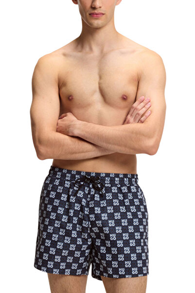 HUGO Ανδρικό Aaron Μαγιό Navy Μπλε 50556792-411