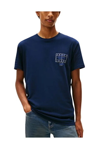 Tommy Hilfiger Ανδρικό T-shirt Navy Μπλε Tommy Jeans DM0DM22519-C1G