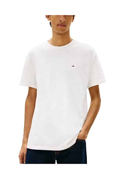 Tommy Hilfiger Ανδρικό T-shirt Λευκό Tommy Jeans DM0DM22514-YBL