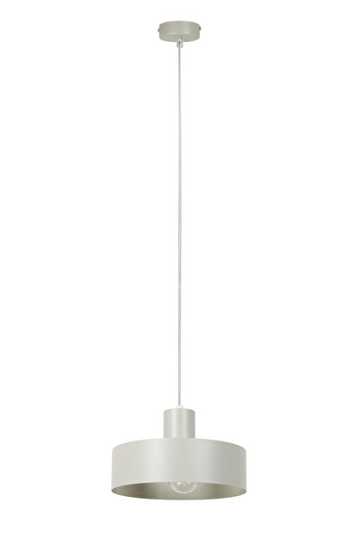 Sigma Lighting Lampă suspendată minimalistă RIF, abajur rotund din oțel lăcui...