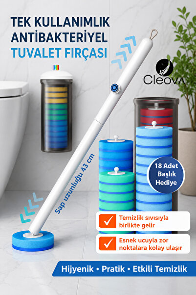 cleova Yeni Nesil Tuvalet Fırçası Set