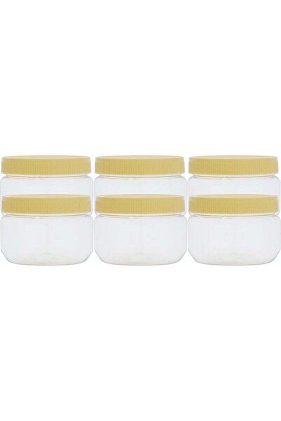 XPO Plastic Pet Transparent Jar 50ml 6 Pieces - Clear Container Kitchen Box