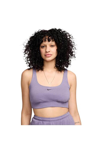 Nike Femei& # x27;s Top scurt sport fără mâneci, din French Terry, croială sl...