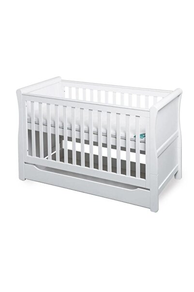 Bumble & Bird Sully 4-in-1 Convertible Crib with Drawer - White