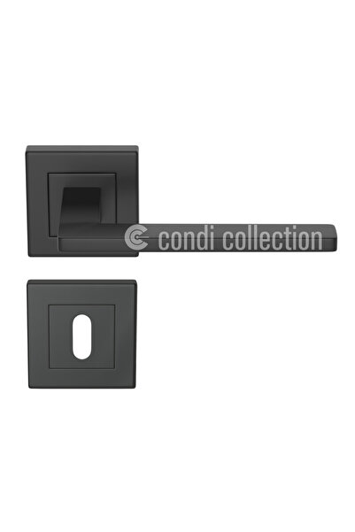 Condi Collection مقبض باب من الفولاذ المقاوم للصدأ باللون الأسود الثابت طراز ...
