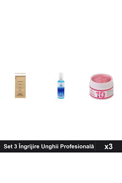Makeup Set of 3 Nail Care - Sterilization Bags, Hair Removal Gel, Builder Gel...