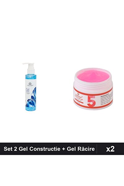 Makeup Set 2 Gel Constructie UV LED 15g + Gel Răcire Post-Epilare 150ml, Ingr...