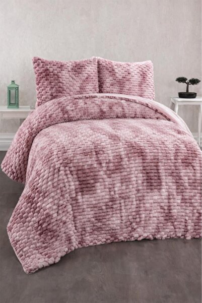 Çeyiz Diyarı Milano Rabbit Hair Double Bedspread 220X240 Powder