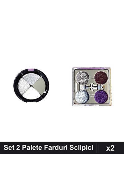 Makeup Set of 2 Quiz Eyeshadows 10g No.453 and Scanlon Palette No.2 with Glit...