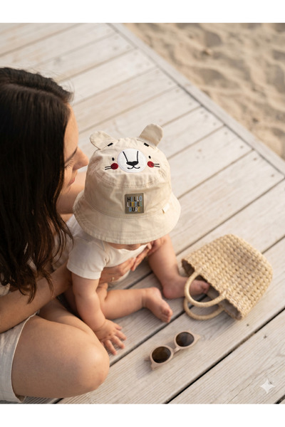 PIECE SIGNATURE Baby Skin-Friendly, Anti-Sweat, 100% Cotton Baby Beach and Su...