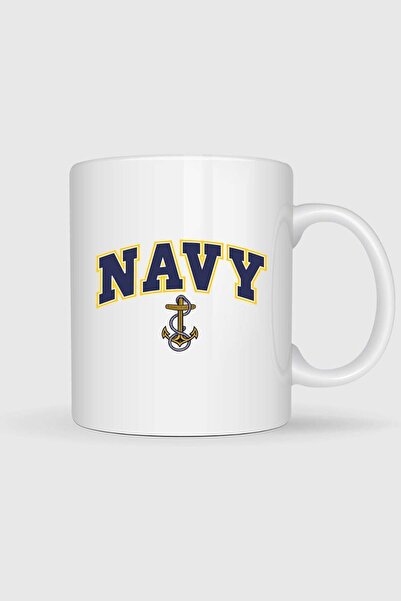 Bahriyeli Collection Blue Navy Anchor Printed Mug