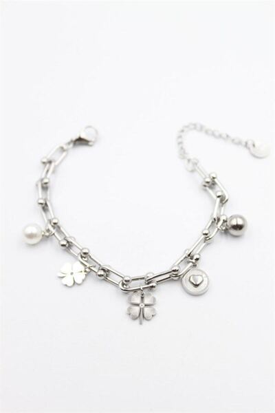 Generic Brand Charm tfn chain bracelet - silver