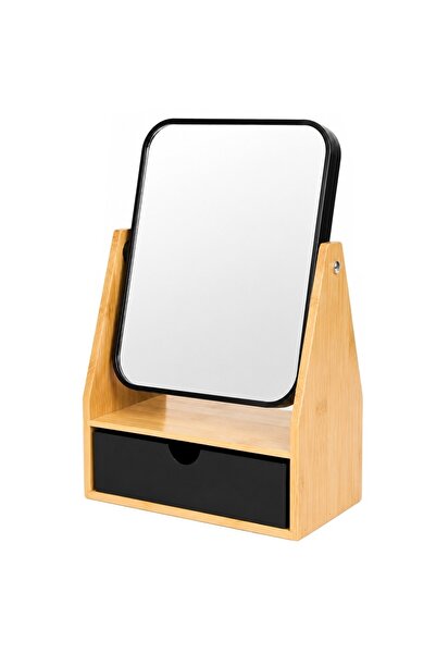 PUFO Cosmetic Mirror with Organizer for Accessories, Cosmetic Product Storage...