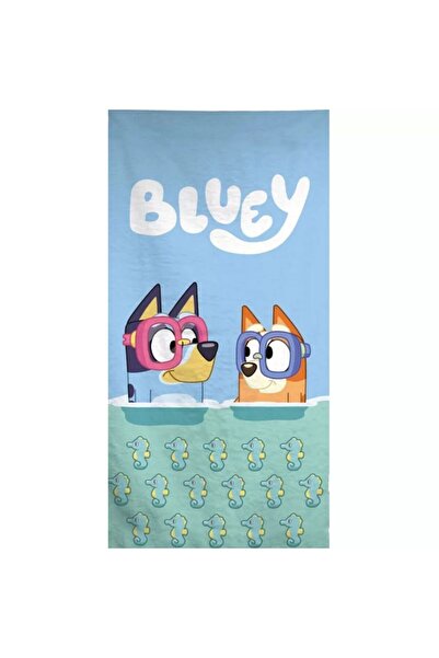 bluey Παιδική Πετσέτα Θαλάσσης Μπλε 70x140cm (Fast Dry)