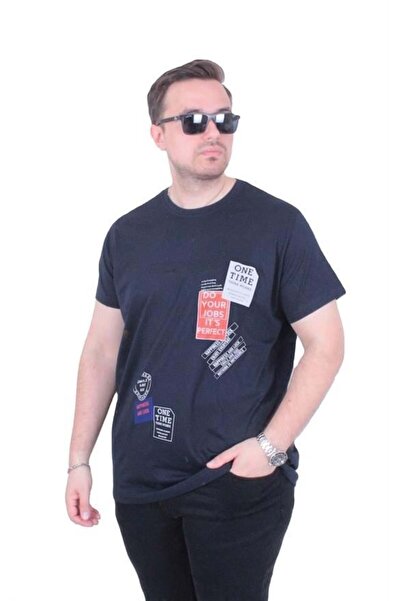 Starbattal Tricou cu gâtul în formă de O pentru bărbați, mărime mare, One Tim...