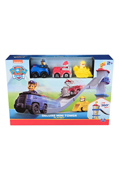 PATRULA CATELUSILOR PAW PATROL MINI SET DE JOACĂ DELUXE CU FIGURINE ȘI MAȘINI