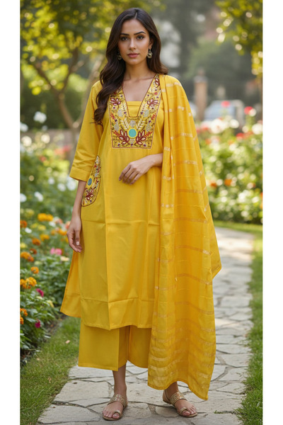 Generic Women's Salwar Kameez with Dupatta, Indian Pakistani Ethnic Wear FULL...