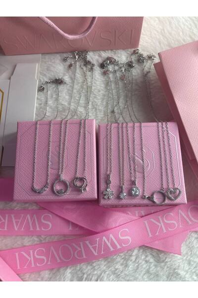 Generic Silver Chains for Women with Zircon Stones 7 Designs |   Ready-Made L...