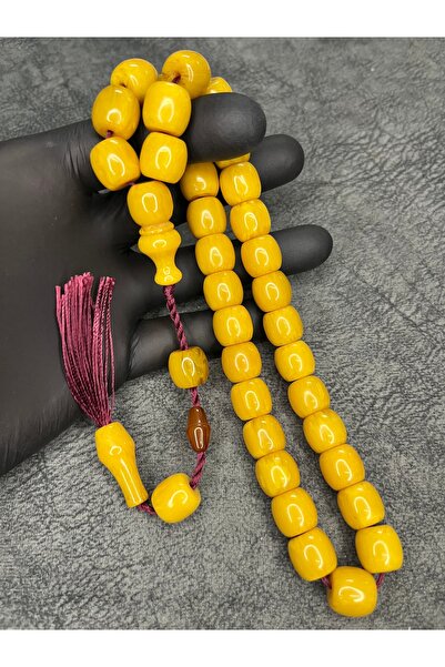 Mos Tespih Systematic High-End Collectible Crimped Amber Prayer Beads