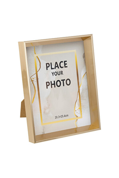 Zumzeria Ramă foto decorativă aurie cu ramă lată 20x25cm