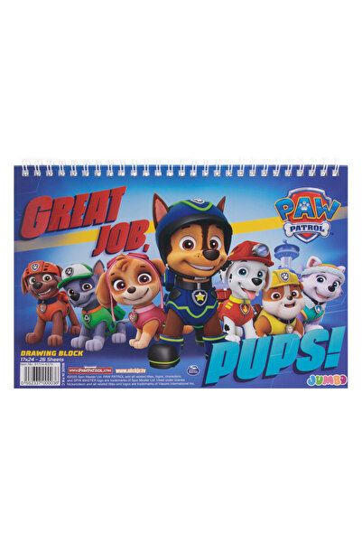 Zumzeria B5 Spiral Drawing Block with Paw Patrol Cover - 26F
