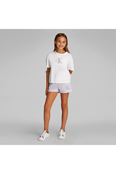 Calvin Klein Metallic Çocuk Siyah T-Shirt