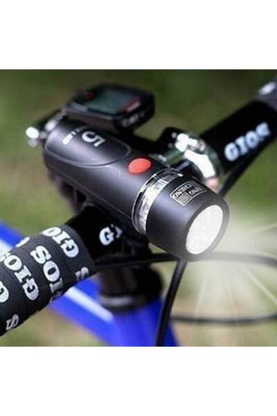 Zumzeria Lanterna neagră de bicicletă cu 5 lumini LED