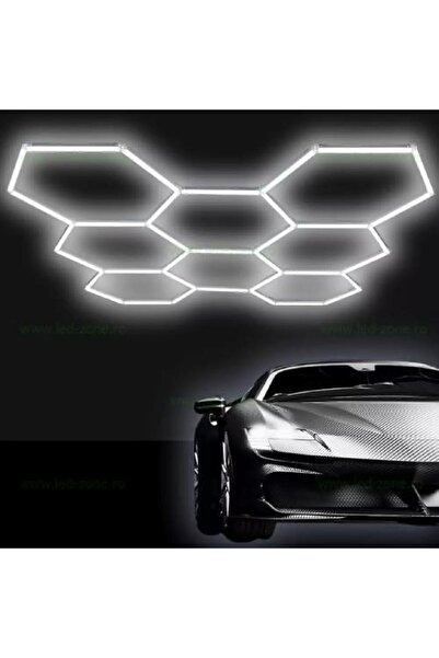 DELIGHT Set 8 Hexagoane LED Honeycomb 210W Tuburi 440mm