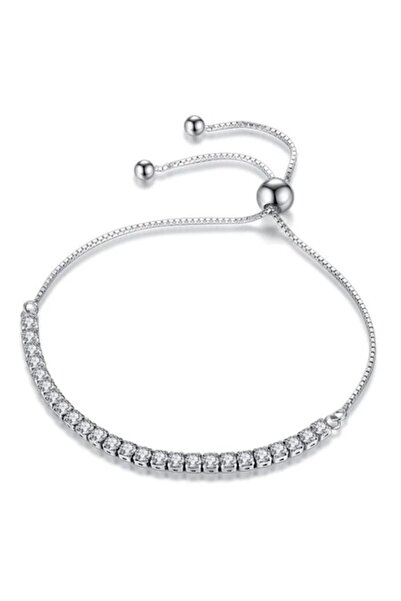 CRM Adjustable bracelet, CRM, with white crystals, 27 cm