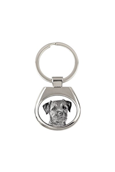 Art - Dog Border Terrier - breloc cu câine, breloc cu imprimeu, pandantiv per...