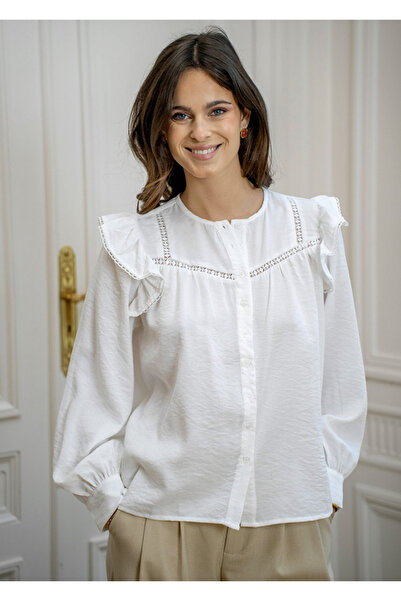 SOFILINE White blouse with ruffles YD507245 M9