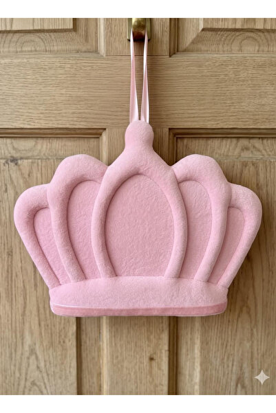 Deniz Party Store Pembe Kraliçe Tacı Boş Kapı Süsü 35x45 cm