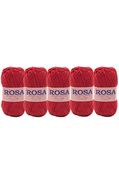 Pin Trade SRL Pachet fir tricotat Rosa Cotton 7518, 5 bobine, 100% bumbac rec...
