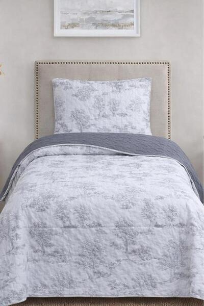 Çeyiz Diyarı Uniqe Fiber Filled Single 180X240 cm Bedspread Gray