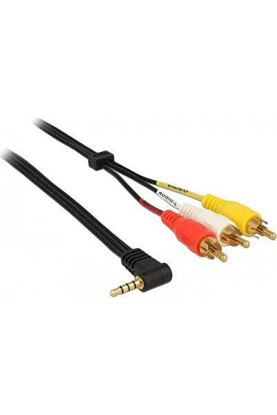 DELOCK Cablu Jack 3.5mm - RCA (Cinch) x3 1.5m negru (84504)