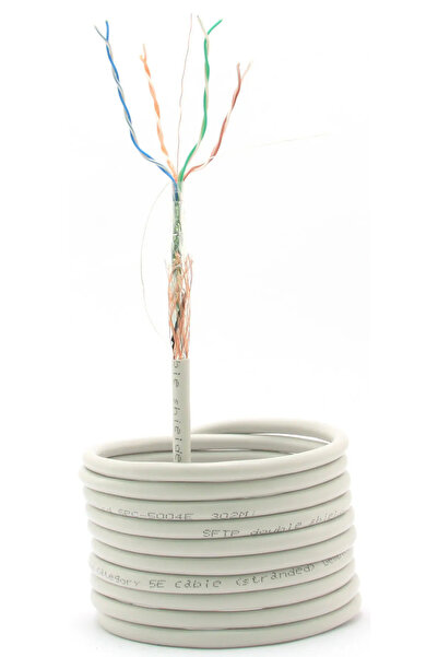 Gembird Cablu de instalare SPC-5004E SFTP skreta, 4x2, cat. 5e, cablu 305m, gri